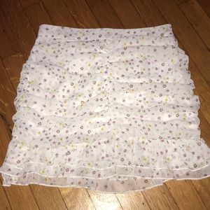 Brand New Pacsun Flowery Mini Skirt